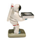 Astronaut-themed Apple Watch charging stand, side view with square charging base