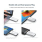 Dual-purpose magnetic charging plug with two-sided ports for USB-A and USB-C