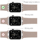 Watch band alignment guide showing correct and incorrect magnetic clasp fit