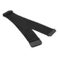 Black mesh watch band with magnetic clasp and flat end piece