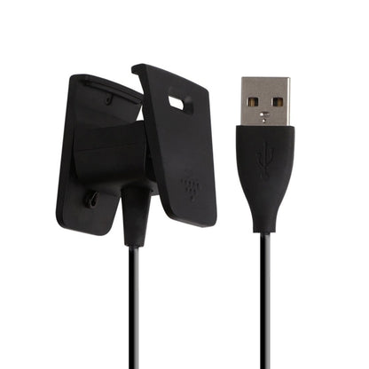 Black USB charger cable with USB-A plug and charging connector, 57 cm