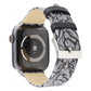 Thorns Printing Genuine Leather Watch Band for Apple Watch Series 10 42mm / 9&8&7 41mm / SE 3&SE 2&6&SE&5&4 40mm / 3&2&1 38mm, 40mm