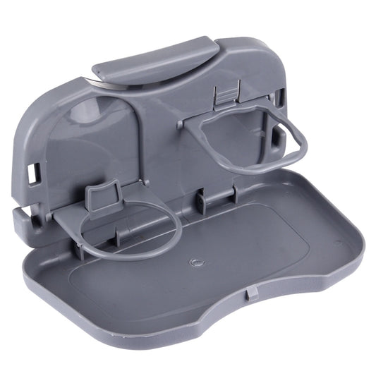 Folding Car Auto Back Seat Table Drink Food Cup Tray Holder Stand Desk, Gray, Beige, Black