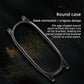 Black stainless steel watch band frame with smooth metal links