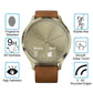 Tempered glass screen protector for smartwatch, 9H hardness, bubble-free, rounded edges