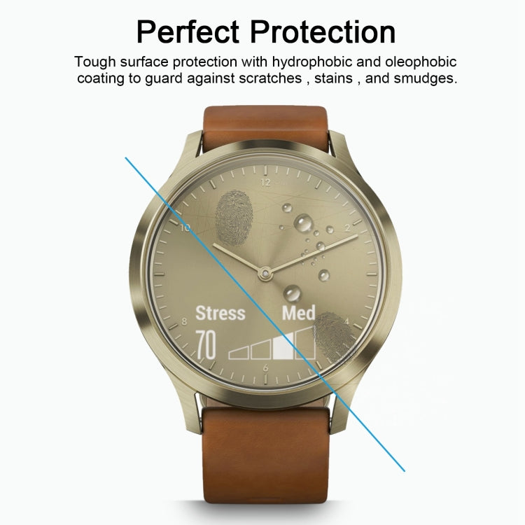 Clear tempered glass screen protector film with water- and oil-repellent coating