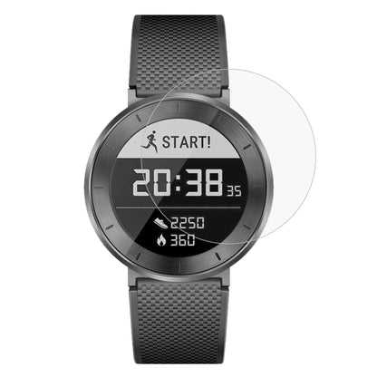 Round smartwatch screen protector glass film, clear and bubble-free for dark watch face