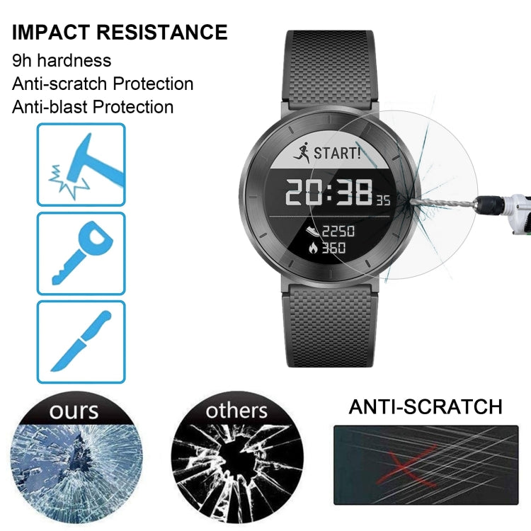 Tempered glass screen protector film for smartwatch, anti-scratch and anti-blast protection