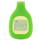 Green silicone clip-style watch case with light screen window and yellow edge border