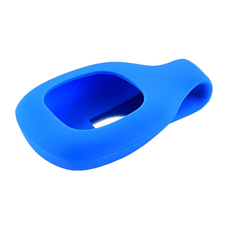 Blue silicone clip case tray with cutout opening for Fitbit Zip watch