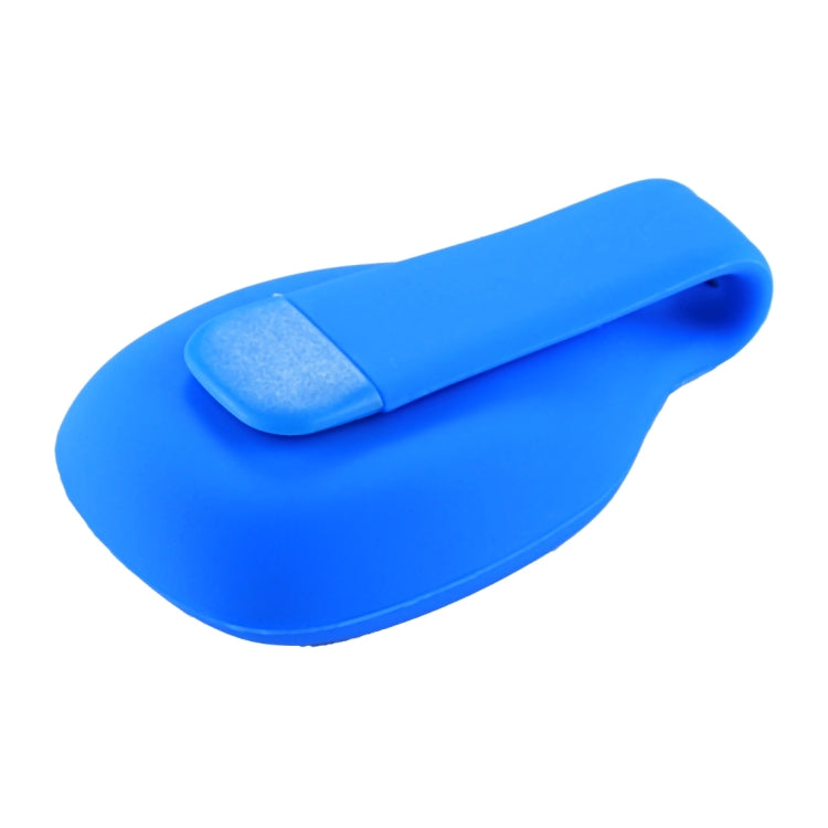 Blue silicone clip case with snap cover detail for Fitbit Zip