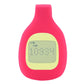 Pink silicone clip case for Fitbit Zip with display window on front