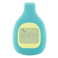 Light blue silicone clip case for Fitbit Zip with display window
