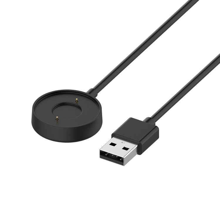 Fossil hybrid smartwatch charging cable with USB-A plug and flat round dock