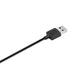 Black USB-A to charging connector cable, angled close-up