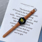 20mm double-sided leather watch band with buckle, tan-brown color on watch