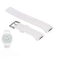 White silicone watch band with perforated holes and metal buckle for Galaxy Gear S2