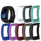 Assorted color protective watch cases with black straps, multiple front cutouts shown