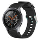 Vertical grain watch band with black silicone strap for Galaxy Watch 46mm