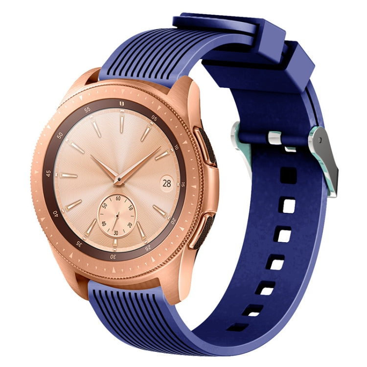 Vertical grain watch band with dark blue strap for Galaxy Watch 42mm