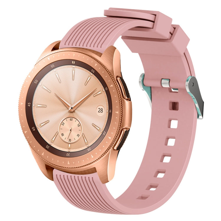 Vertical grain watch band with pink strap for Galaxy Watch 42mm