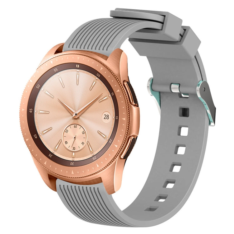 Vertical grain watch band with grey strap for Galaxy Watch 42mm
