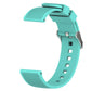 Vertical grain watch band in mint green, side view with perforated strap