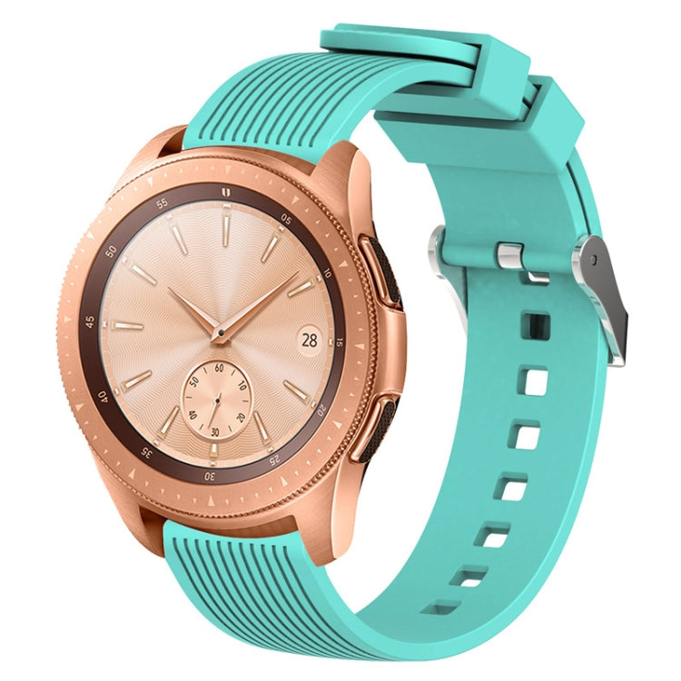 Vertical grain watch band with mint green strap for Galaxy Watch 42mm
