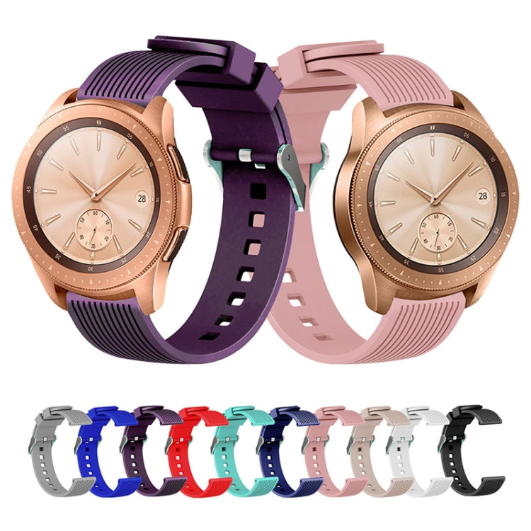 Vertical grain watch band set in assorted colors with clasps and strap holes