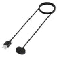 USB-A to magnetic charger cable, black cord with round dock connector.