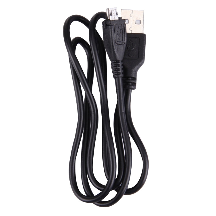 Black USB charging cable with connector ends for Bluetooth beanie headset
