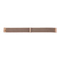 Rose gold milanese loop magnetic watch band with rectangular clasp section