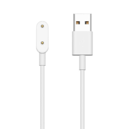 White charging cable with USB-A connector and magnetic watch plug