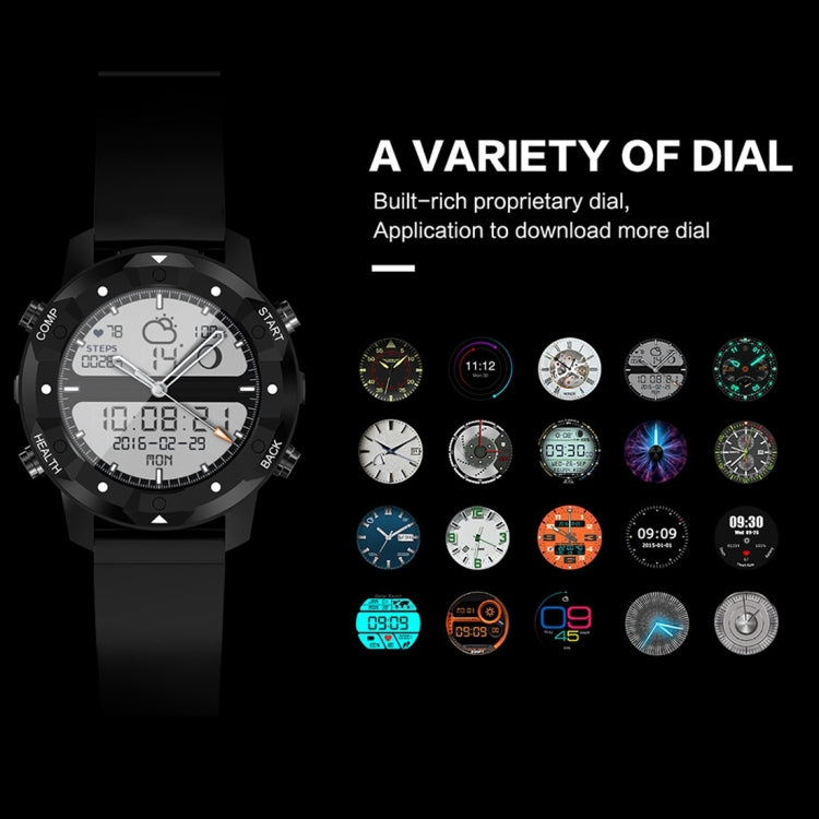 Bluetooth smart watch with multiple dial styles on dark watch face