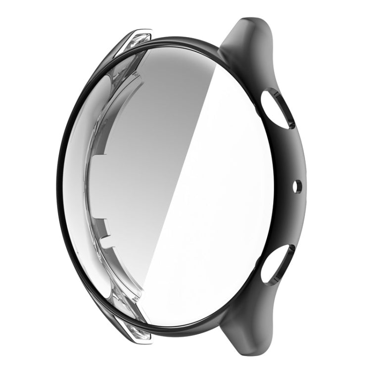 Black electroplated TPU full-coverage watch case with clear front