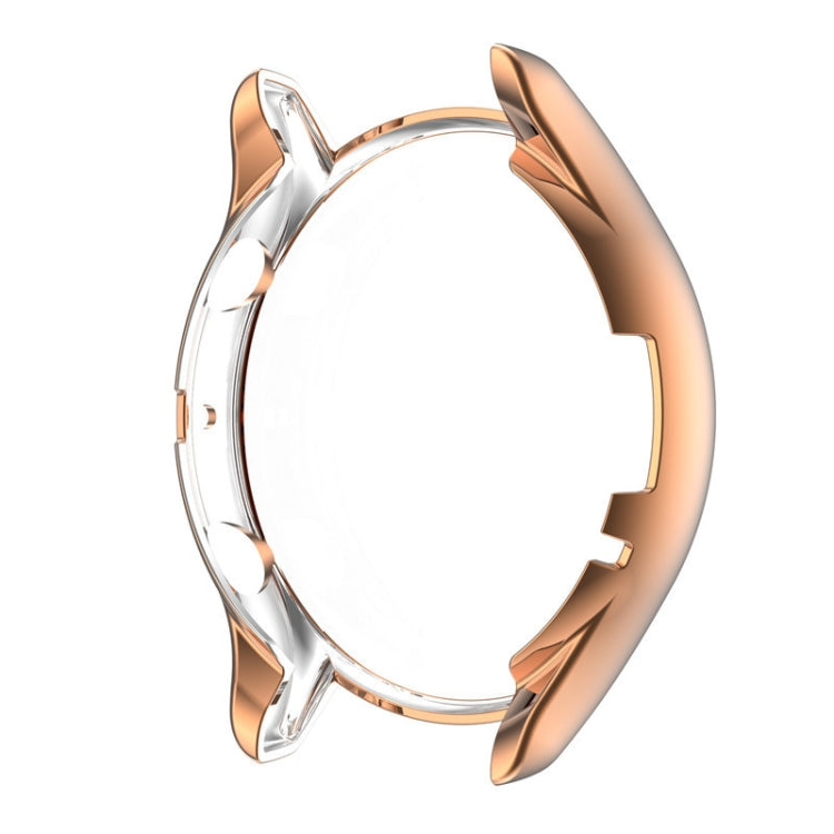 Rose gold electroplated TPU full-coverage watch case with transparent protector