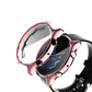 Rose pink electroplated TPU full-coverage watch case with clear front