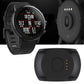 Black charging cradle dock for smart watch with multi-pin charging contacts