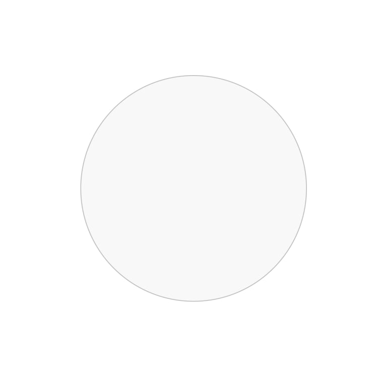 Clear tempered glass screen protector film, round shape