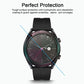 Hydrophobic tempered glass screen protector film for smartwatch, clear protective layer