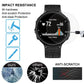 Clear anti-scratch tempered glass screen protector with impact resistance
