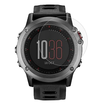 Tempered glass screen protector fitted on black smartwatch with digital 1036 display