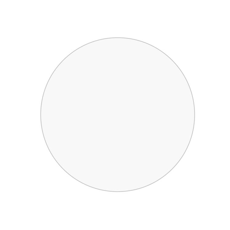 Clear 2.5D tempered glass film round screen protector sheet