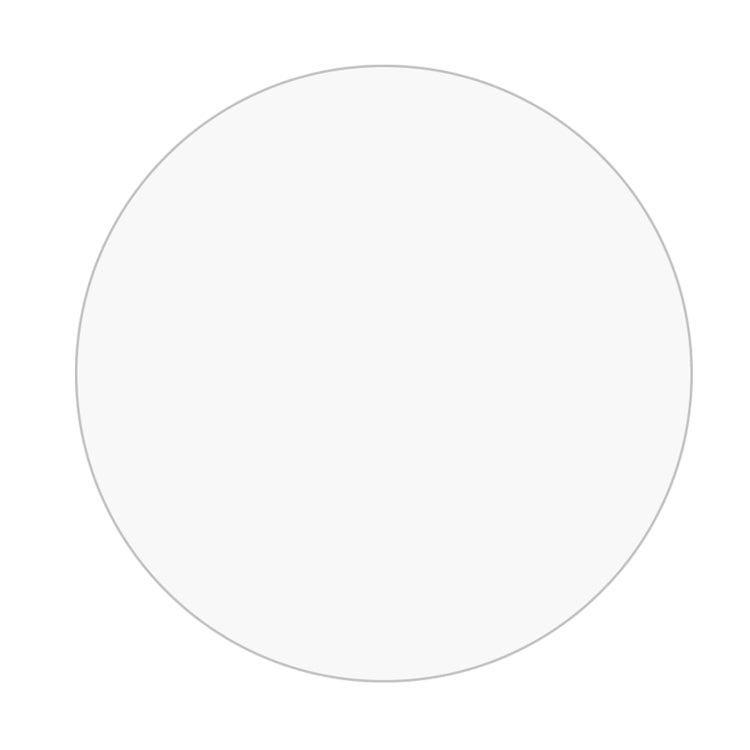 Round tempered glass screen protector, clear cover for smartwatch displays