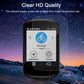 Clear HD tempered glass screen protector film on a bike computer display for clarity