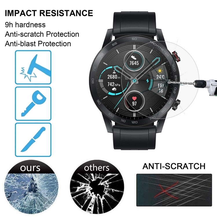 Tempered glass screen protector for smartwatch, impact resistance and anti-scratch protection