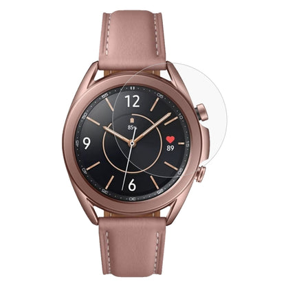 Galaxy Watch screen protector tempered glass, 2.5D rounded edges overlay on watch face