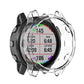 TPU half-coverage smartwatch protective case, clear transparent front with black back