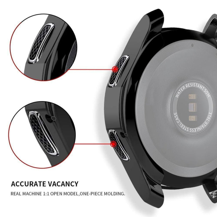 Black TPU shockproof case with textured side inserts and speaker/mic openings