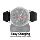 Silver TPU shockproof watch case with protective bezel around the watch face